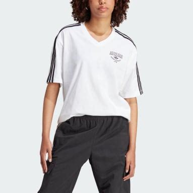 adidas shirt damen weiß|Shoppe weiße adidas T.